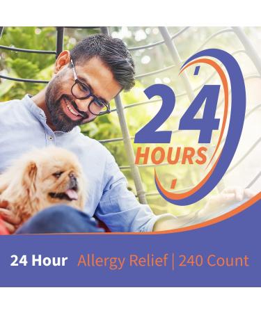 Velocity Pharma Levocetirizine Dihydrochloride Tablets USP 5mg - 24 Hour Allergy Relief - Non-Drowsy Antihistamine - 240 Count - Buy Online on GoSupps.com