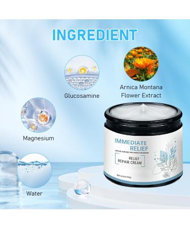 Magnesium Cream for Sleep Magnesium-Relief Bone Healing Cream Soothing Magnesium Lotion Natural Joint Relief Gel for Neck Waist Back Hand Feet and Leg for All Skin Types 4oz/113g(2pcs) - Buy Online on GoSupps.com