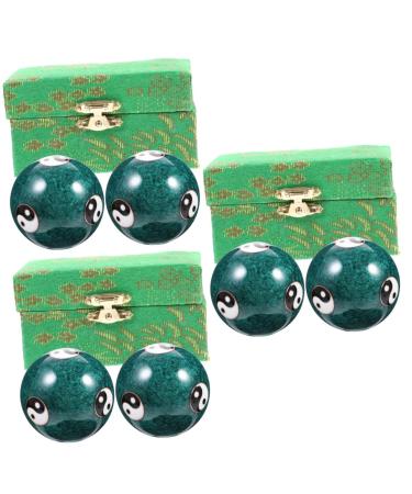 Gatuida 6 Stk Health Massage Handball Massage Ball Hand training balls Stress Balls for adult stressball Massage balls made of metal fitness massage balls strengthen massage ball boccia