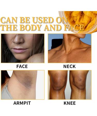 EXQST Lightening Turmeric Scrub for Dark Spots Natural Exfoliating Salt for Body and Face Natural Turmeric Scrub for Dark Spots Smoothing Exfoliator for Underarms - Buy Online on GoSupps.com