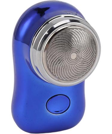 Mini Beard Trimmer Mini Hair Clipper with Stainless Steel Blades Low Noise Pocket Size for Home (Polished Blue) - Buy Online on GoSupps.com