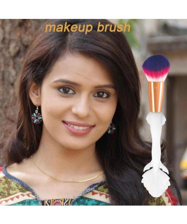 Cheek Makeup Brush | Face Foundation Brush - Soft Tricolor Bristles Foundation Setting Brush Ergonomic Silica Gel Handle Nylon Hair For Women Frifer - Buy Online on GoSupps.com