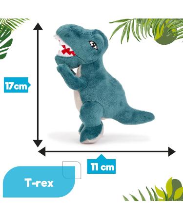 Zappi Co Children's Soft Cuddly Plush Toy Animal - T-rex (12-15cm / 5-6) - Perfect Playtime Companion for Kids - Buy Online on GoSupps.com