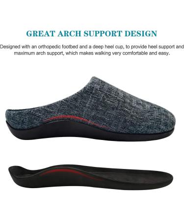 ERGOfoot Orthotic Slippers for Plantar Fasciitis | Comfortable Arch Support Clogs | Indoor Outdoor Anti-Skid Grey Shoes for Men & Women - Buy Online on GoSupps.com