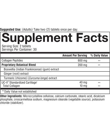 Youtheory Joint Complex with UC-II Collagen - 60 Tablets for Joint Health - Buy Online on GoSupps.com