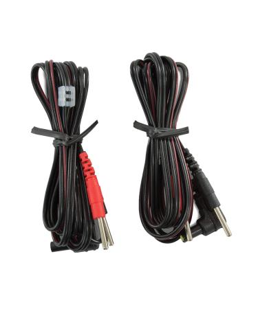 roovjoy Premium 2 x Lead Wires for TENS and EMS Units  Standard Female Plug