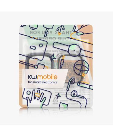 kwmobile Huami Amazfit GTS 2 Mini Cover Set - Tempered Glass with Plastic Frame - Dark Blue/Transparent (2-Pack) - Buy Online on GoSupps.com