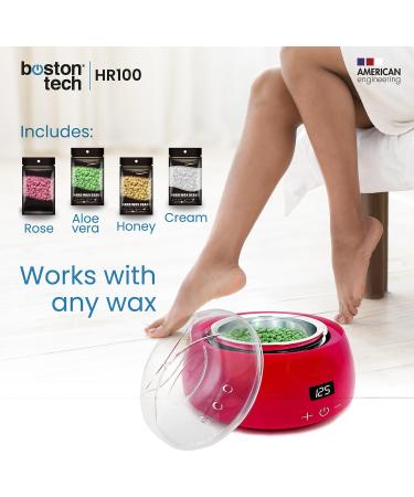 Professional Electric Wax Warmer with LCD Display Complete Home Hair Removal Kit Includes 4 Sachets of Wax Beads 20 Spatul - Buy Online on GoSupps.com