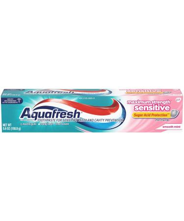 Aqua Fresh Sensitive Maximum Strength Toothpaste 5.6 oz - Buy Internationally for Effective Oral Care - Buy Online on GoSupps.com