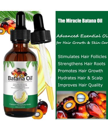 Batana Oil for Hair Growth Organic Batana Oil Botana Hair Growth Oil Pure Raw Batana Oil for Hydrating & Repairing Hair Nourishes Dry Scalp and Damaged Hair (60ml) - Buy Online on GoSupps.com