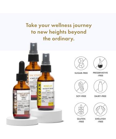 Inflammation Defense Bundle | Ultimate Mushroom Complex with Lion's Mane Reishi Cordyceps & Chaga | Raw Vitamin C & Bromelain | Non-GMO Gluten-Free Sugar-Free | 240-Day Supply | 2 Fl Oz - Buy Online on GoSupps.com