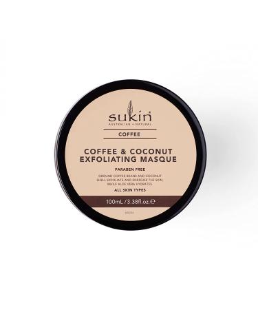 Sukin Coffee & Coconut Exfoliating Masque 3.38 fl oz - Revitalize Your Skin - Buy Online on GoSupps.com