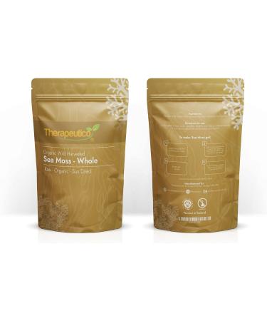 Organic Sea Moss | Whole | Wild Harvested | No Additives | 100% Raw | Sun Dried | 50g - Buy Online on GoSupps.com