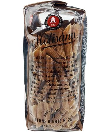 La Molisana Whole Wheat Penne Rigate N.20 500 Grams - Buy Online on GoSupps.com