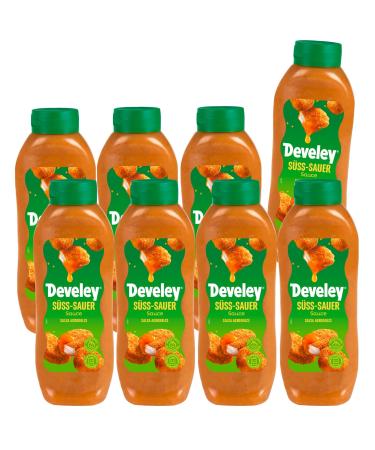 Develey Sweet and Sour Sauce Pack of 8 (8 x 875ml) Exotic-fruity with apricot puree Sweet & Sour