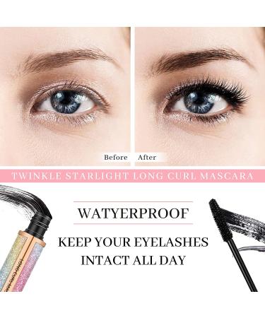 Starry Sky 4D Silk Fiber Waterproof Mascara - Black Volume and Length, Smudge-Proof, Thickening & Lengthening Mascara for All-Day Wear - Buy Online on GoSupps.com