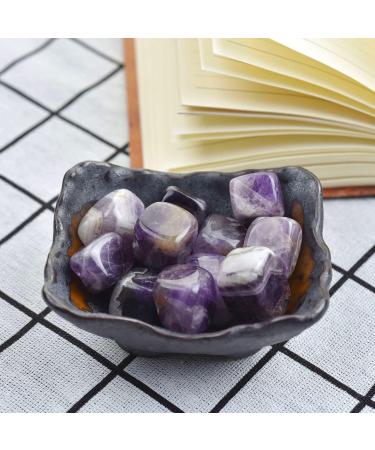 Tumbled Polished Stone Crystals Cubic Natural Amethyst Cube Gemstone Quartz Bulk for Wicca Reiki - 12 Pcs Obelisk - Buy Online on GoSupps.com