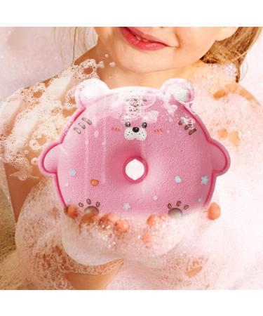 Xtauaguh Bath Shower Sponge Children's Bath Shower Scrubber Ball | Cute Appearance Scrubber Cleaning Tool for Bathroom Home Dormitory Travel and Hotel Pink - Buy Online on GoSupps.com