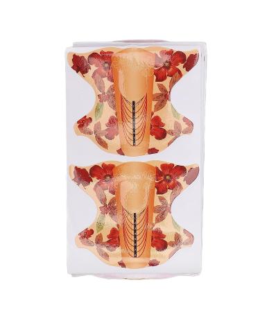 Eco-Friendly 100pcs Nail Extension Forms - Orange | For Nail Artists, Salons & Home Use - Buy Online on GoSupps.com