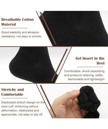 5Pairs Moisturizing Socks for Cracked Heel Scettar Moisturizing Gel Heel Socks Cracked Heel Gel Lined Infused Toeless Spa Sock Toeless Spa Socks for Women Soft Cotton Silicone Ventilate Heel Sleeves - Buy Online on GoSupps.com