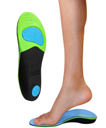 KidSole Stealth Fighter: High Arch Support Insole. Slim Profile Strong Arch Soft Memory Foam Top & Lightweight Design. Inward/Falling Ankle Correction ((21 CM US Toddler Size 11-2))