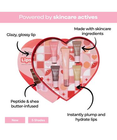 MCoBeauty Sweetheart Peptide Lip Treatment Set - Peptide Lip Gloss Balm & Tint Kit - Juicy Lip Glaze Gift Set with Peptides & Shea Butter for Dry Lips Sugary-Sweet Scents Cruelty Free Lip Care - Buy Online on GoSupps.com