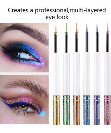 HERBENJOY Chameleon Metallic Liquid Eyeliner Set - Long-lasting Holographic Glitter Multichrome Makeup - Quick Drying & Smudge-proof - Buy Online on GoSupps.com