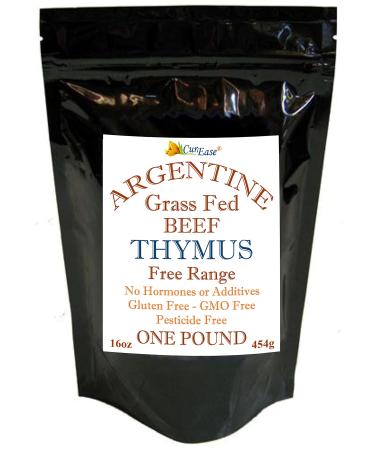 CurEase Argentine Beef Thymus Powder - Grass Fed & Finished - Pound 1 LB