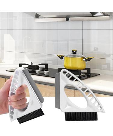 Buerfu Window Groove Cleaning Brushes - 3-in-1 Window Track Cleaner Multifunctional - Cleaning Brush Set with Hangable Design for Kitchen Bathroom - Buy Online on GoSupps.com