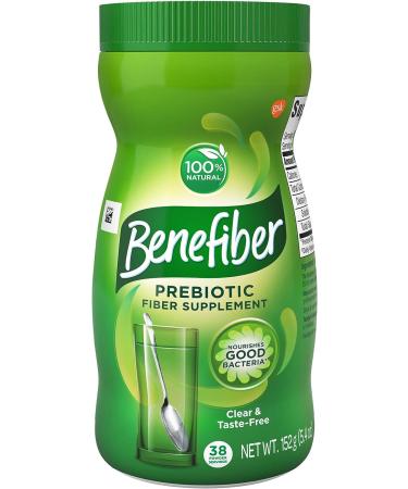 Benefiber Daily Prebiotic Dietary Fiber Supplement Powder - 38 Servings / 5.4 oz - 100% Natural & Taste-Free for Digestive Health - Buy Online on GoSupps.com