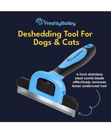 FRESHLY BAILEY Deshedding Brush for Short Haired Dogs & Cats - Effective Grooming Comb for Shedding - Buy Online on GoSupps.com