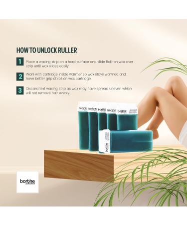 Kozmar Roll on Wax Cartridge - Hair Removal | Wax Cartridge | Wax Roll on | Depilatory Wax | Pack of 6 Refill x 100ml | Wax Cartridge Roller for Legs and Arms | For Sensitive Skin | Azulen - Buy Online on GoSupps.com