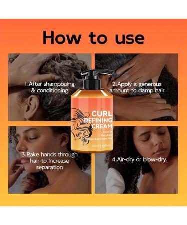  YNPQTDS Curl Cream | 280ml Hair Cream for Waves - Hair Care Lotion Non Sticky Women Girls Routine Morning and Evening - Buy Online on GoSupps.com