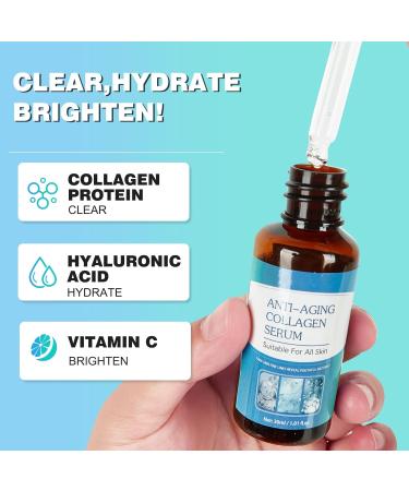 3 Pcs Olavita Face Serum Olavita Liquid Solution Anti Aging Serum Vitamin C Gel Anti-Aging Firming Facial Boosts Skin Collagen Production Diminishes Fine Lines & Wrinkles - Buy Online on GoSupps.com