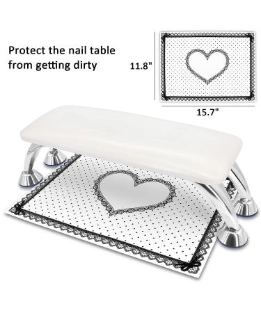Nail Arm Rest - Microfiber Leather Manicure Hand Pillow for Nail Techs - White - Buy Online on GoSupps.com