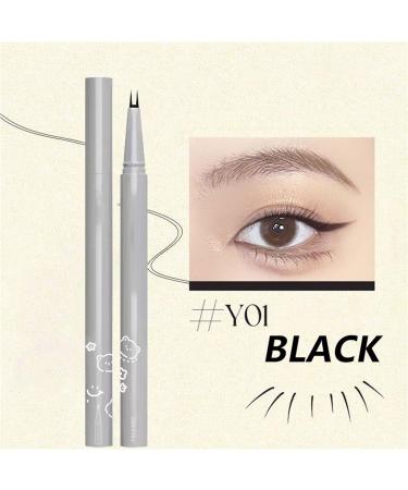 ZXTNVB Double Tip Waterproof Liquid Eyeliner Pencil - Super Slim Eye Liner Pen 2 Pcs Black - Buy Online on GoSupps.com