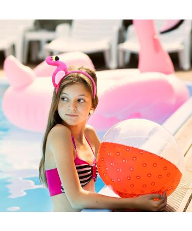 ABOOFAN Flamingo Headband Creative Plush Hawaii Flamingo Headdress Tropical Party Hair Hoop Hat Flamingo Costume Hair Accessories for Girls Women - Buy Online on GoSupps.com