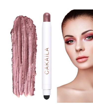 Rosixehird Cream-colored eyeliner pencil | Double-ended sweat-resistant cream eyeshadow for mature skin Highlighter Stick Makeup Pencil with automatic rotation for a