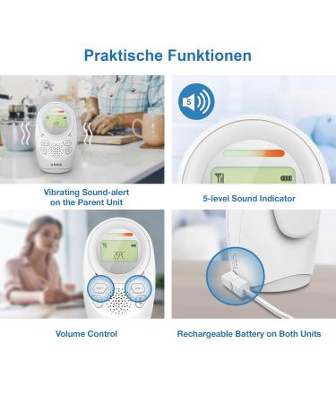 VTECH Digital Audio Baby Monitor DM1212 | DECT Tech Intercom Temp Sensor & Night Light - Perfect Parent & Baby Unit - Buy Online on GoSupps.com