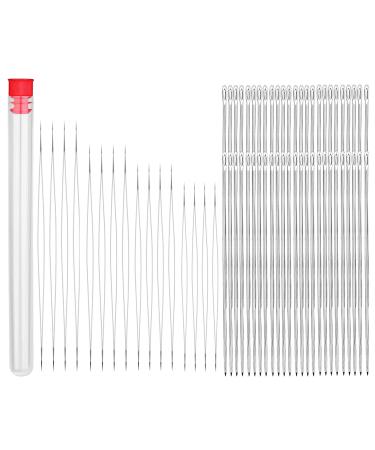 66 PCS Beading Needles for Jewelry Making Sewing Needles for Bead Spinner 3.9-5.4inch Craft Tool Accessories for DIY Waist Beads, Necklaces, Bracelets
