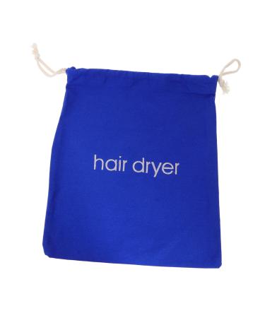 VINTORKY 1pc Hair Dryer Storage Bag Canvas Rucksack Blow Dryer Bag Drawstring Bag Black Backpack 33.00X30.00X0.50CM Blue