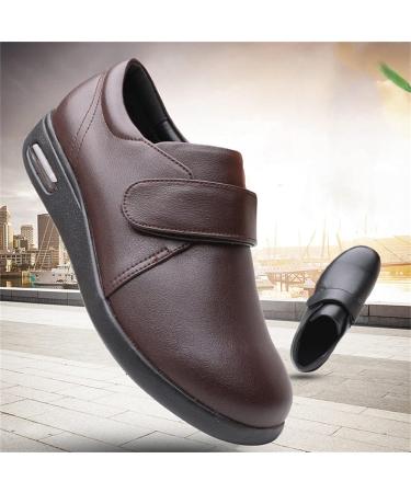 NVBHOF Men's Diabetic Orthopedic Slippers - Memory Foam, Extra Wide Closed Toe Indoor Shoes for Elderly with Swollen Feet - Plantar Fasciitis Relief - Size 6.5 Black - Buy Online on GoSupps.com