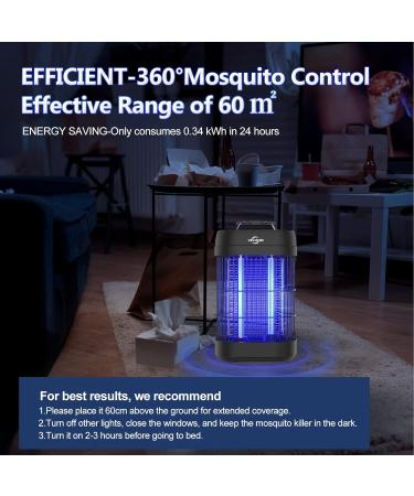Viflykoo 14W Mosquito Trap - 1800V Insect Destroyer with Safety Features | Effective Mosquito Lamp for Bedroom Kitchen & Garden - Buy Online on GoSupps.com