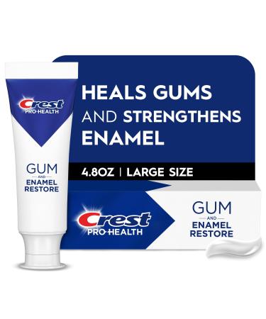 Crest Pro-Health Gum & Enamel Restore Toothpaste 4.8 oz Anticavity Antibacterial Flouride Toothpaste Clinically Proven Gum Sensitivity and Enamel Protection