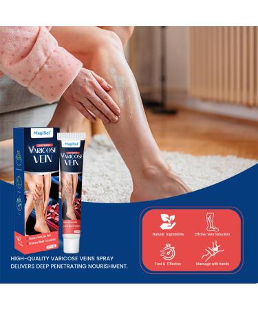  MagiSel Varicose Vein Cream Cream Against Spider Veins Varicose Vein Leg Care Cream 20g Spider Vein Varicose Vein Cream for Legs Eliminates Varicose Veins and Spider Veins - Buy Online on GoSupps.com