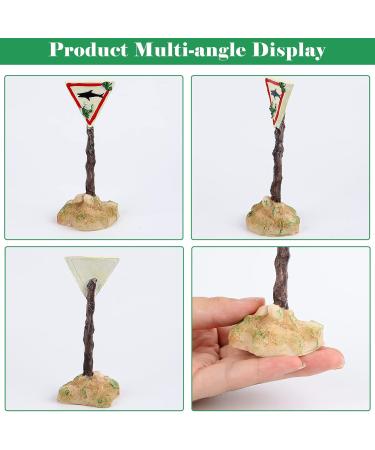 Harz Hai-Warnschild Fish Tank Ornament - Funny Aquarium Decoration & Landscape for Underwater & Fish Pond (White) - Buy Online on GoSupps.com