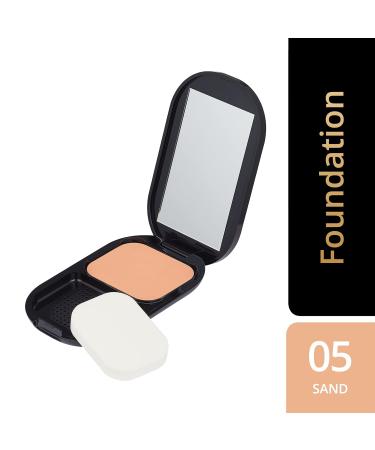 Max Factor Facefinity Compact Make-up Sand 005 - Matt Finish Powder Foundation - 10g (2-Pack) for Flawless Skin - Buy Online on GoSupps.com