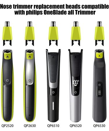 Replacement Heads for Nasal Ear & Eyebrow Trimmers | Compatible with Philips Norelco OneBlade & OneBlade Pro - 2 Pack - Buy Online on GoSupps.com