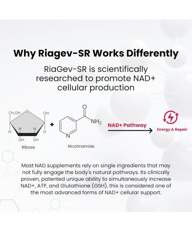 Revive + Immune | NAD+ Supplement with Vitamin C for Men & Women | RiaGev -SR Formula with Immune Protection | Energy Anti Aging Support with Antioxidant | Vegan Non-GMO Gluten-Free (90 Tablets) Unflavored RI Tablets - Buy Online on GoSupps.com