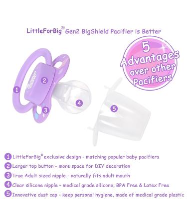 LittleForBig Bigshield Generation-II Adult Pacifier - Fantasy Pattern - Buy Online on GoSupps.com